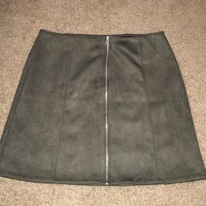 Olive/Gray Mini Skirt